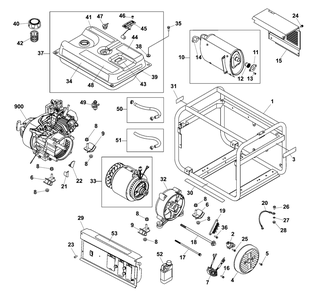Part Location Diagram of 704844 Briggs and Stratton Plate